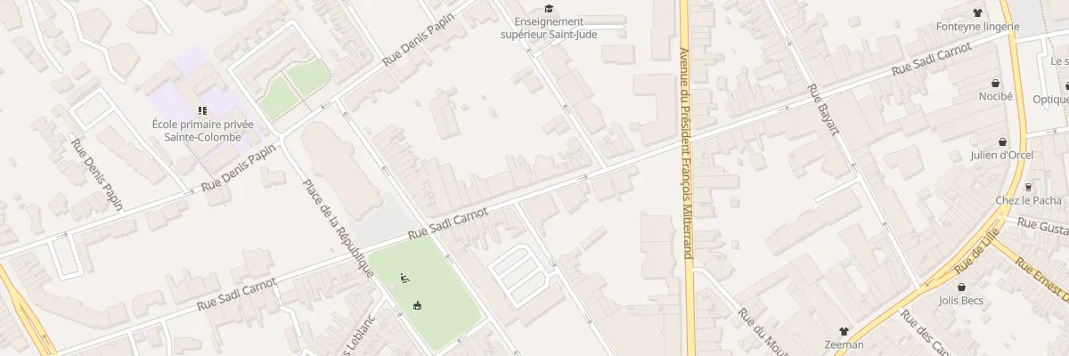 Plan du 64 Rue Sadi Carnot à Armentières