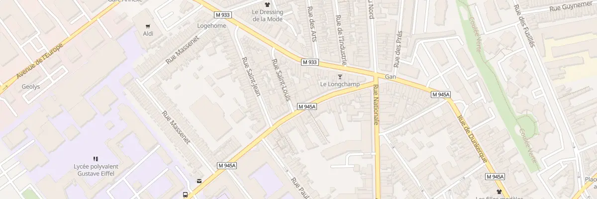 Plan du 32 Rue Jules Lebleu à Armentières