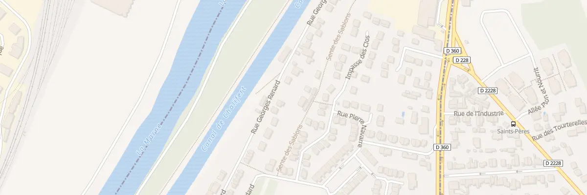 Plan du 75 Rue Georges Renard à Meaux