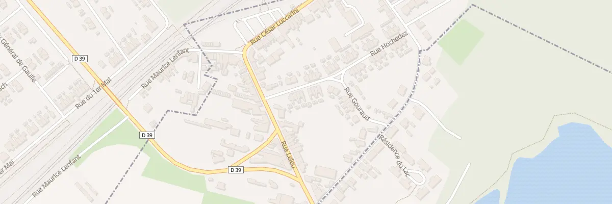 Plan du 10 Rue Hochedez à Pont-à-Vendin