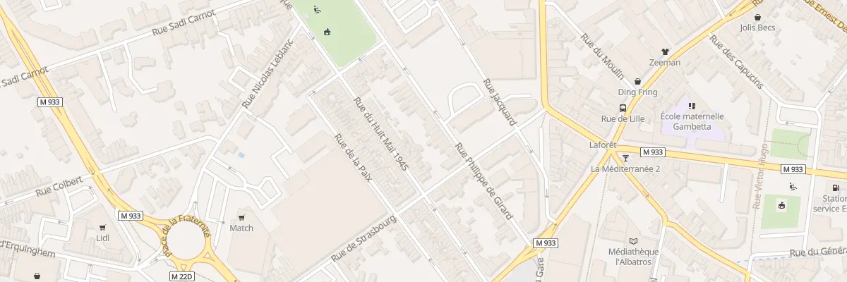 Plan du 17 Rue Philippe de Girard à Armentières
