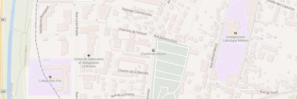 Plan du 45A Av Clémenceau à Meaux