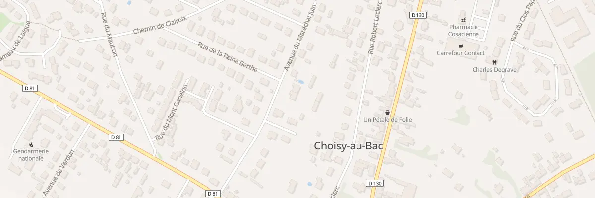 Plan du 12 Av du Mal Juin à Choisy-au-Bac