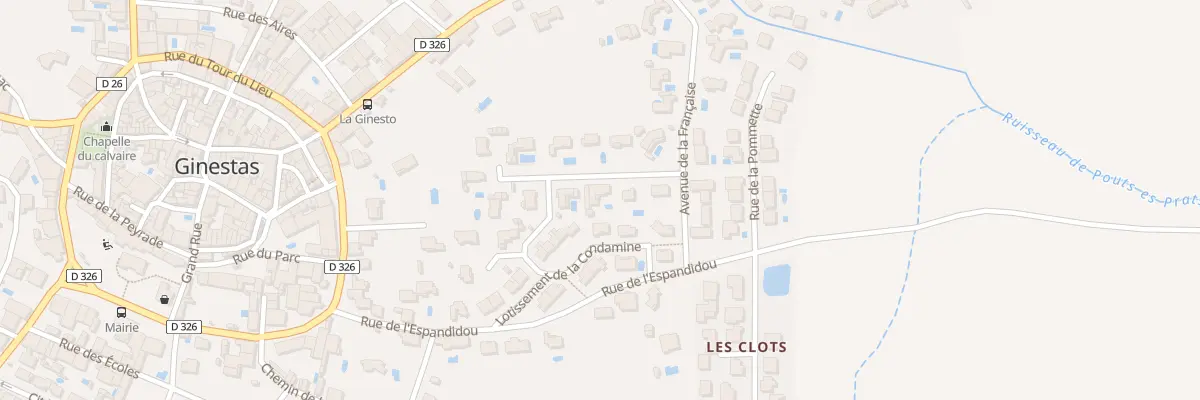 Plan du 4 Les Clots à Ginestas