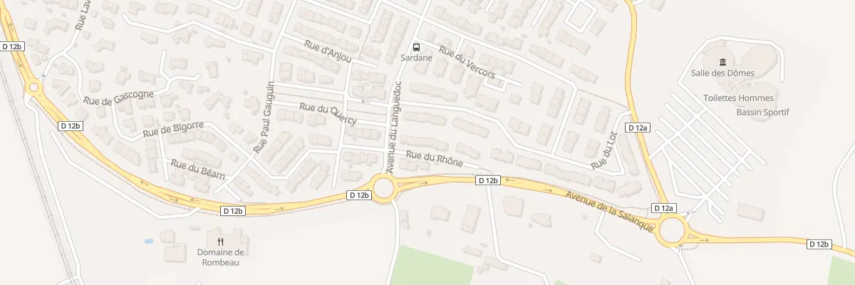 Plan du 9 Rue du Rhone à Rivesaltes