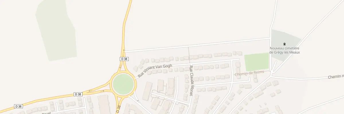 Plan du 17 Rue Vincent Van Gogh à Crégy-lès-Meaux