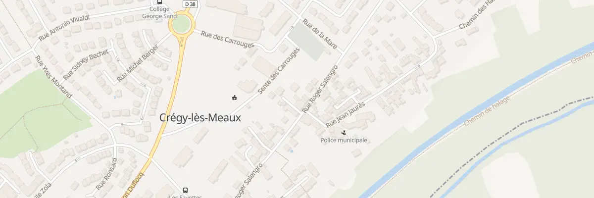 Plan du 33A Rue Roger Salengro à Crégy-lès-Meaux