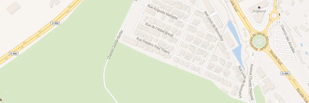 Plan du 29 Rue Frédéric-Paul Thiers à Perpignan