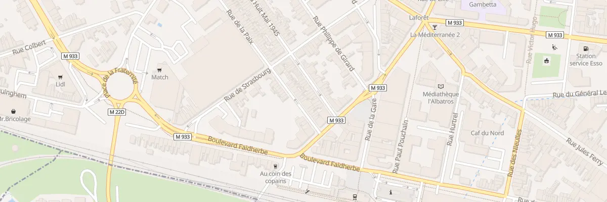 Plan du 20 Rue de la Paix à Armentières
