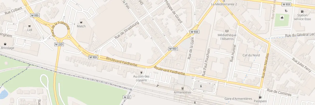 Plan du 1 Rue de la Paix à Armentières