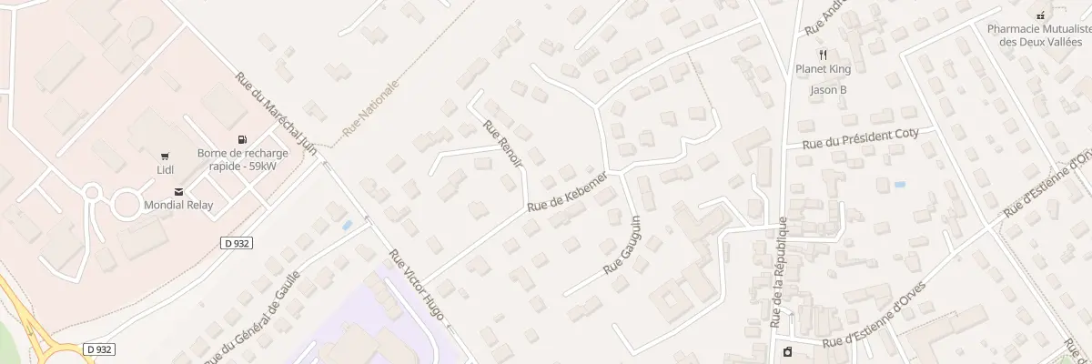 Plan du 1 Rue de Kébèmer à Thourotte