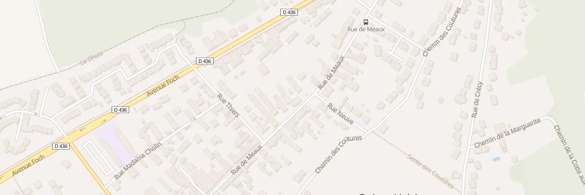 Plan du 61 Rue de Meaux à Quincy-Voisins