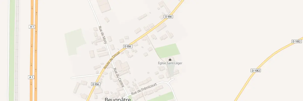 Plan du 20B Rte de Douai à Beugnâtre