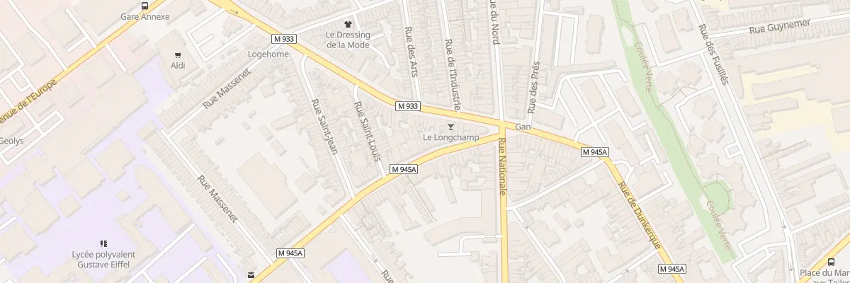 Plan du 16 Rue Jules Lebleu à Armentières