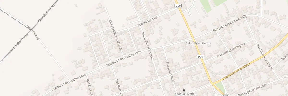 Plan du 25 Rue du 11 Novembre à Annay