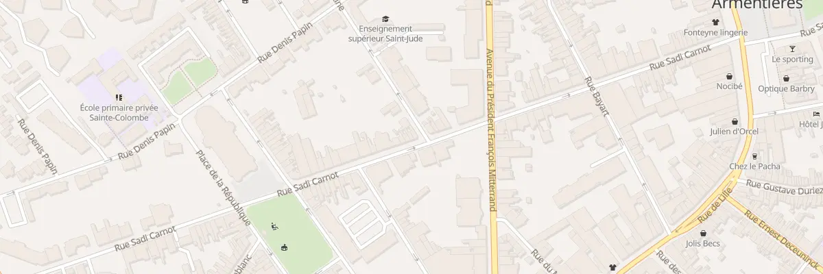 Plan du 56 Rue Sadi Carnot à Armentières