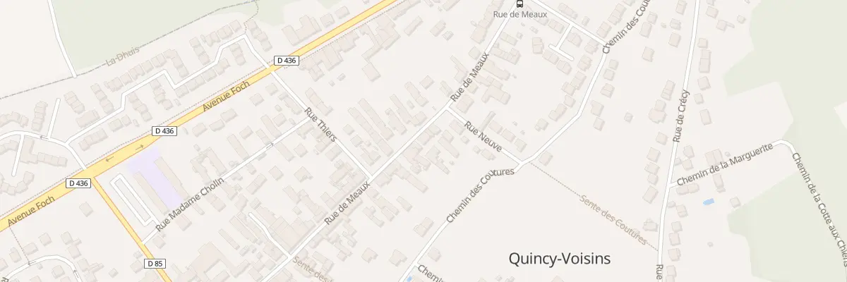 Plan du 62G Rue de Meaux à Quincy-Voisins