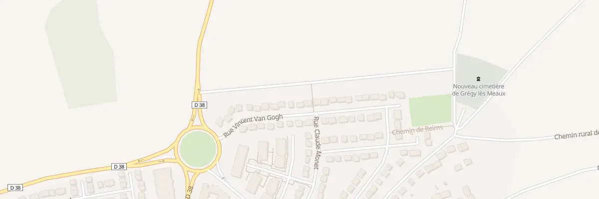 Plan du 21 Rue Vincent Van Gogh à Crégy-lès-Meaux