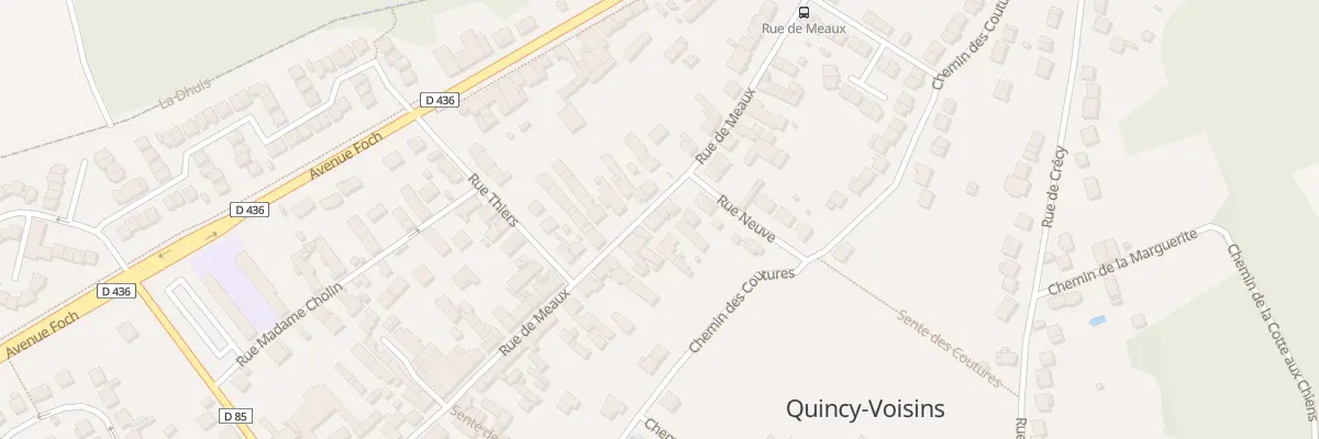 Plan du 64 Rue de Meaux à Quincy-Voisins