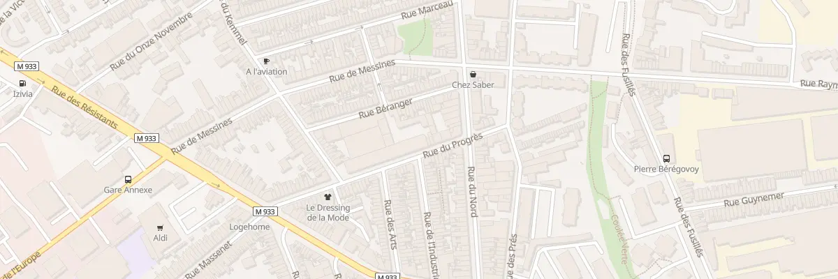 Plan du 16A Rue du Progres à Armentières