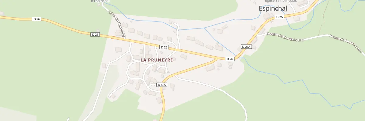 Plan du 5086 Espinchal à Espinchal