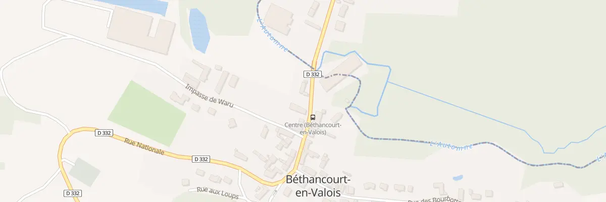 Plan du 28 Rue Nationale à Béthancourt-en-Valois