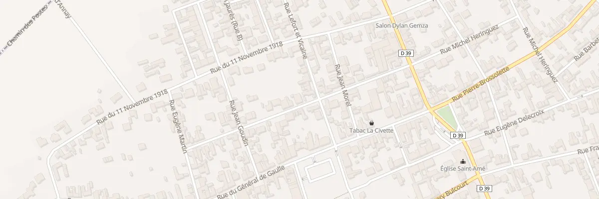 Plan du 33 Rue Léon Boursier à Annay