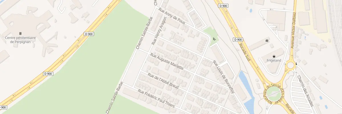 Plan du 30 Rue Auguste Mariette à Perpignan