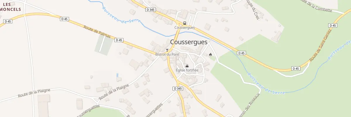 Plan du 5049 Coussergues à Palmas d’Aveyron