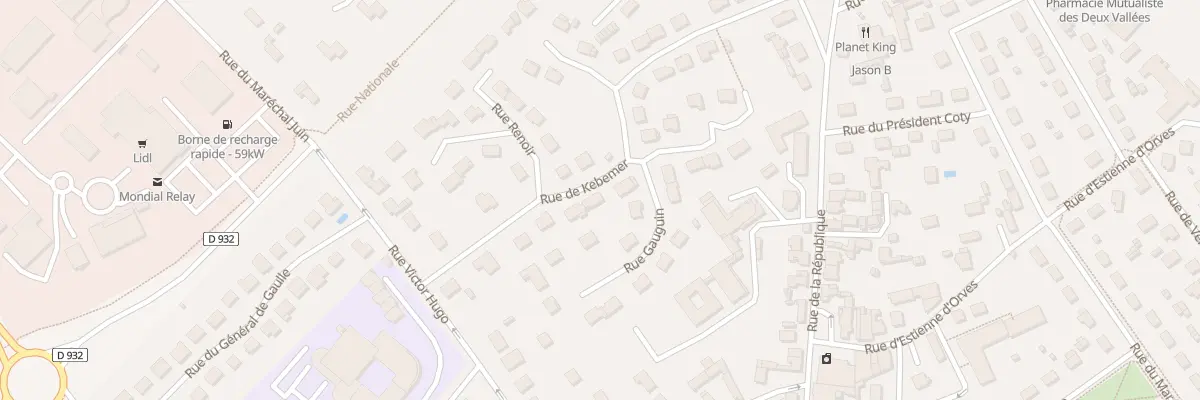 Plan du 10 Rue de Kébèmer à Thourotte