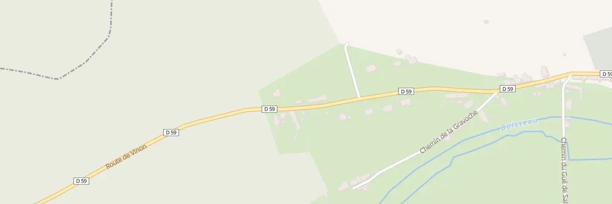 Plan du 14A Rte de Vinon à Saint-Bouize