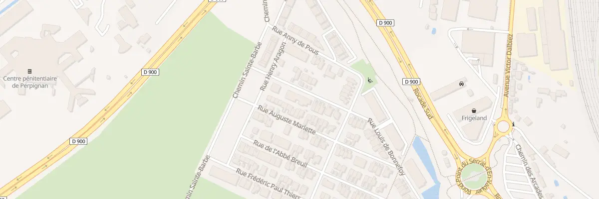 Plan du 77 Rue Louis de Bonnefoy à Perpignan