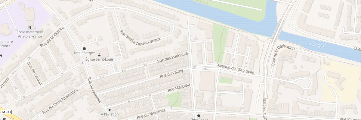Plan du 7 Rue des Patineurs à Armentières