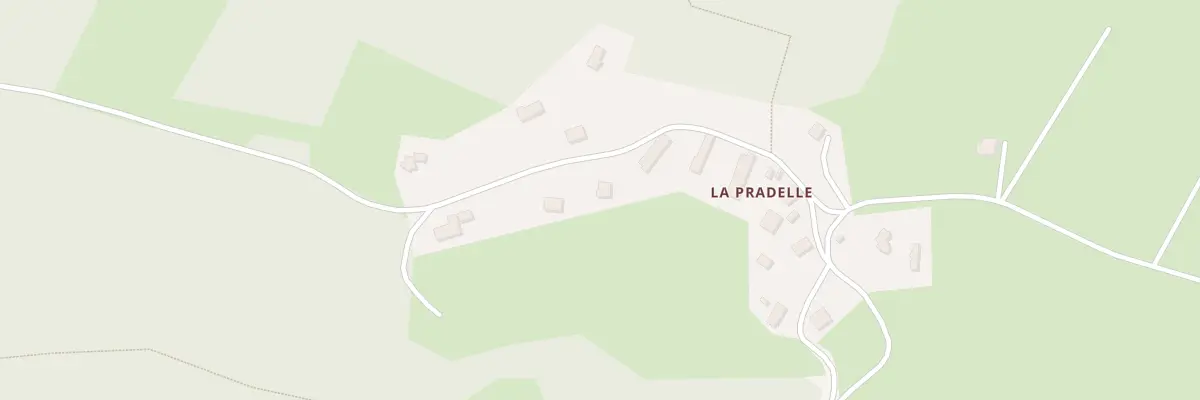 Plan du 13 Vge de la Pradelle à Vitrac