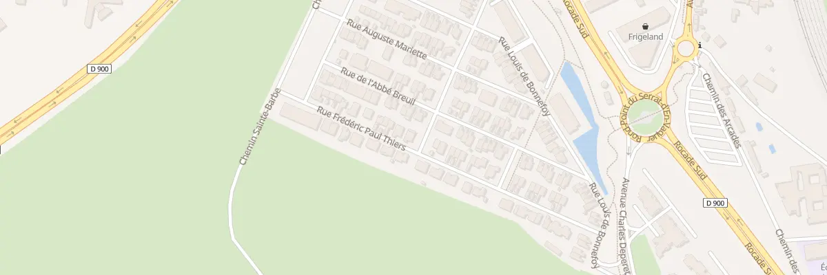 Plan du 44 Rue Frédéric-Paul Thiers à Perpignan