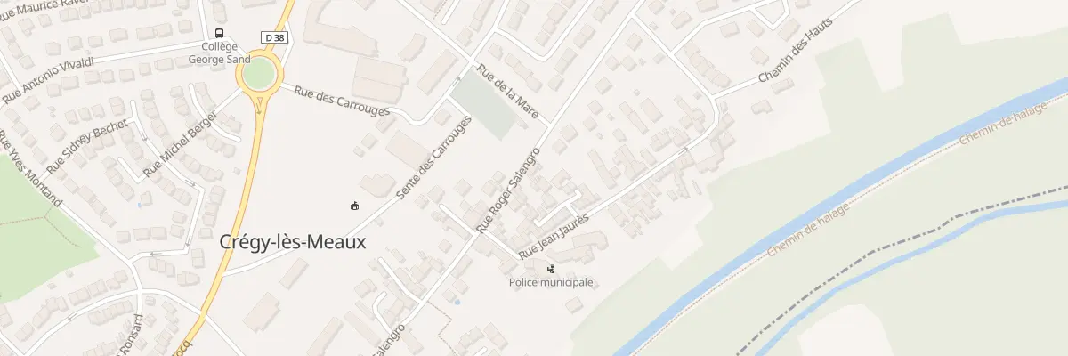 Plan du 30 Rue Roger Salengro à Crégy-lès-Meaux