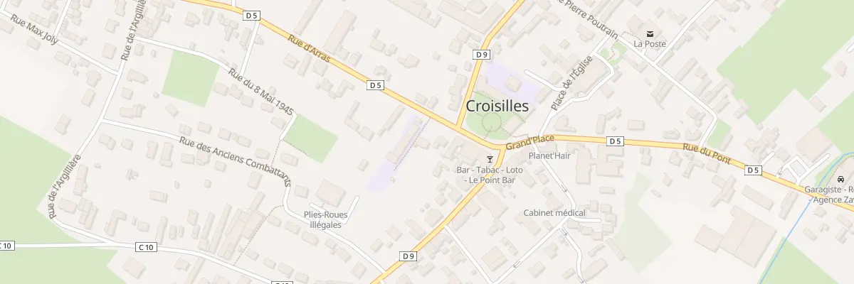 Plan du 3 Rue d’Arras à Croisilles