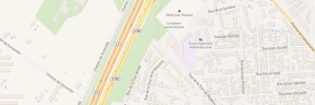 Plan du 45 Rue de la Tour-de-Madeloc à Perpignan