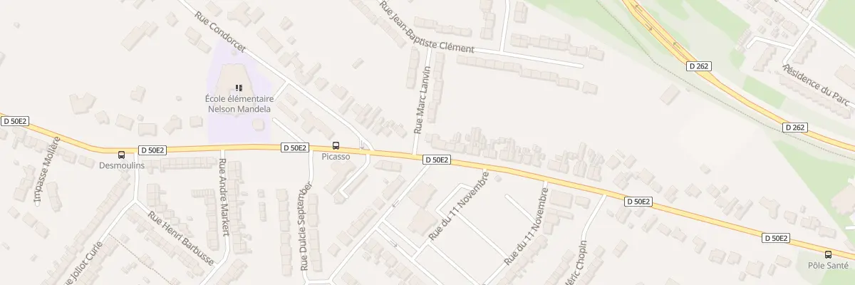 Plan du 1A Rue Camille Desmoulins à Méricourt