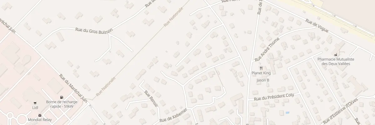 Plan du 9 Rue de la Montagne à Thourotte