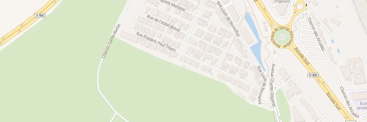 Plan du 23 Rue Frédéric-Paul Thiers à Perpignan