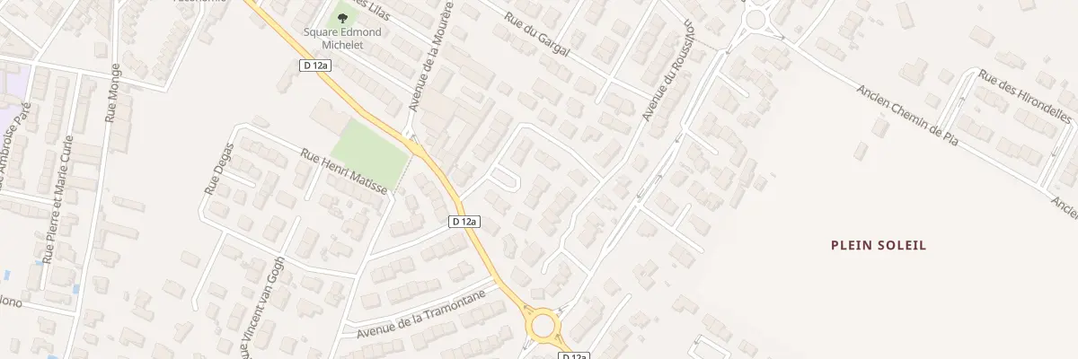 Plan du 12 Rue de la Marinade à Rivesaltes
