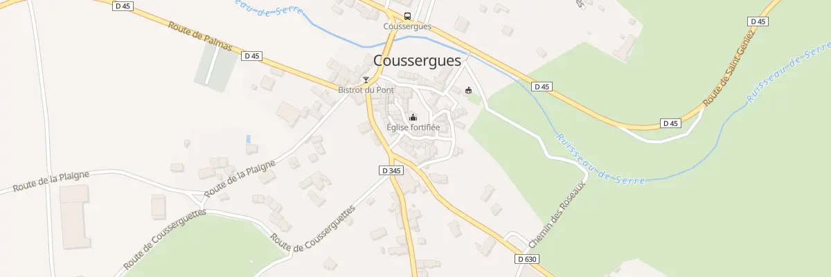 Plan du 5069 Coussergues à Palmas d’Aveyron