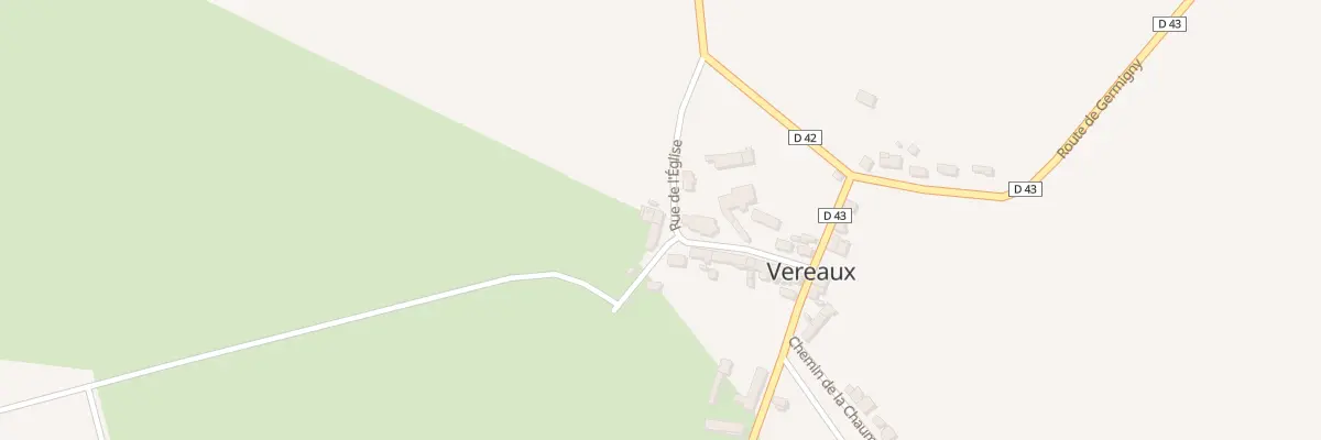 Plan du 17 Rue de l’Eglise à Vereaux