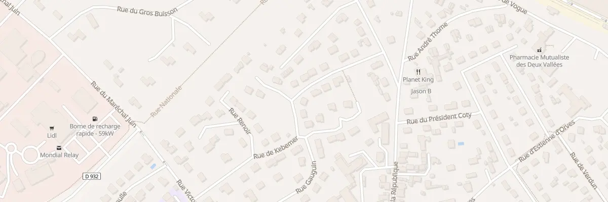 Plan du 16 Rue de Kébèmer à Thourotte