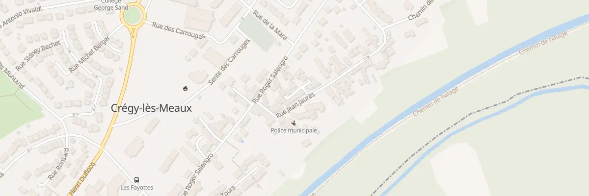 Plan du 17 Rue Jean Jaurés à Crégy-lès-Meaux