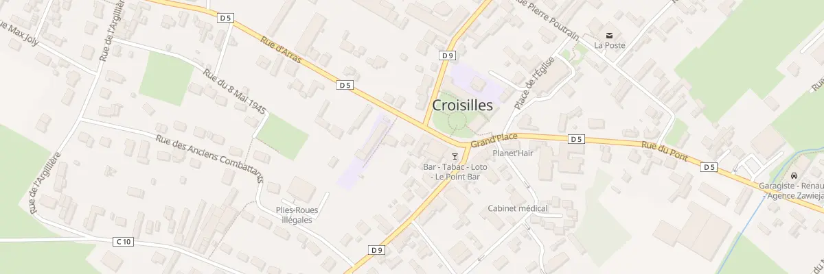 Plan du 1 Rue d’Arras à Croisilles