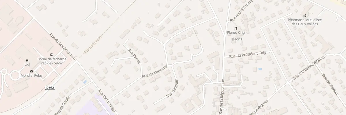 Plan du 1 Rue Toulouse Lautrec à Thourotte