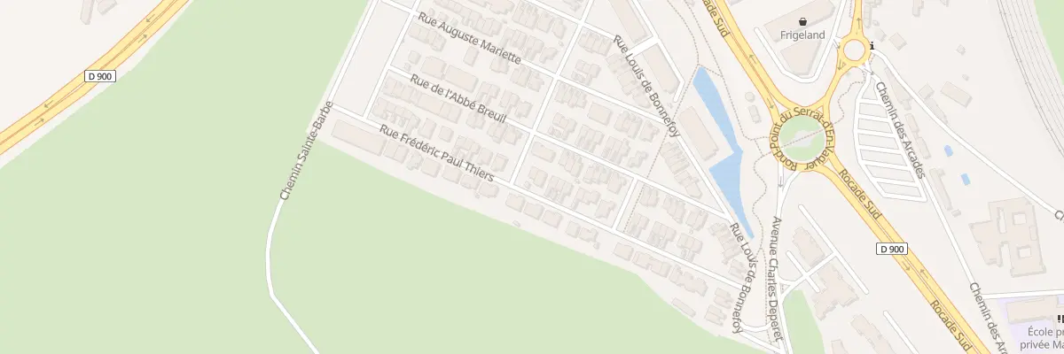 Plan du 42 Rue Frédéric-Paul Thiers à Perpignan