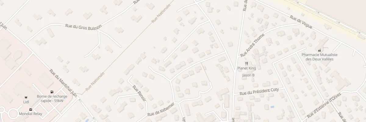 Plan du 9 Rue de Kébèmer à Thourotte